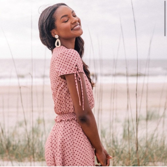 ❗️LASTCALL NWT Gal Meets Glam Corinne Dot Dress - Picture 3 of 14